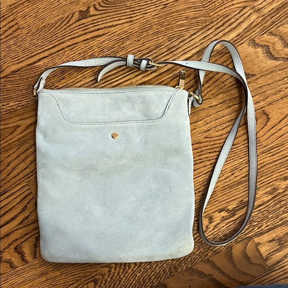 G.I.L.I. Handbags - G.I.L.I. "Got It. Love It." Light Blue Suede Crossbody Bag